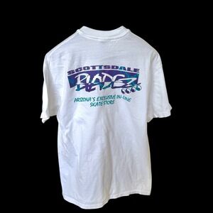 Vintage‎ Scottsdale Bladez In-Line Skate Store T-Shirt Hanes Beefy-T White Large